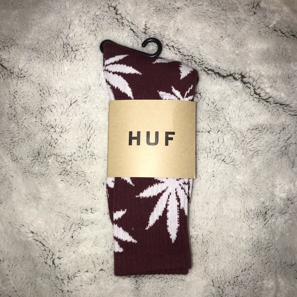 Huf Plantlife socks Maroon/White